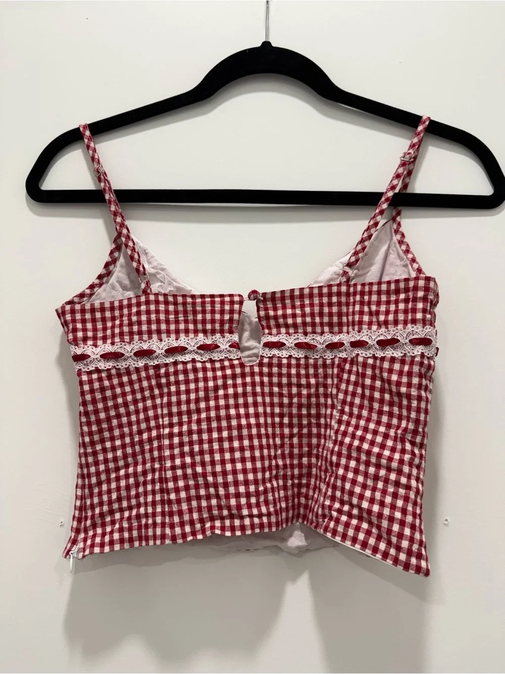 Princess Polly: Daydreaming Gingham Set Red / White - Size US 4